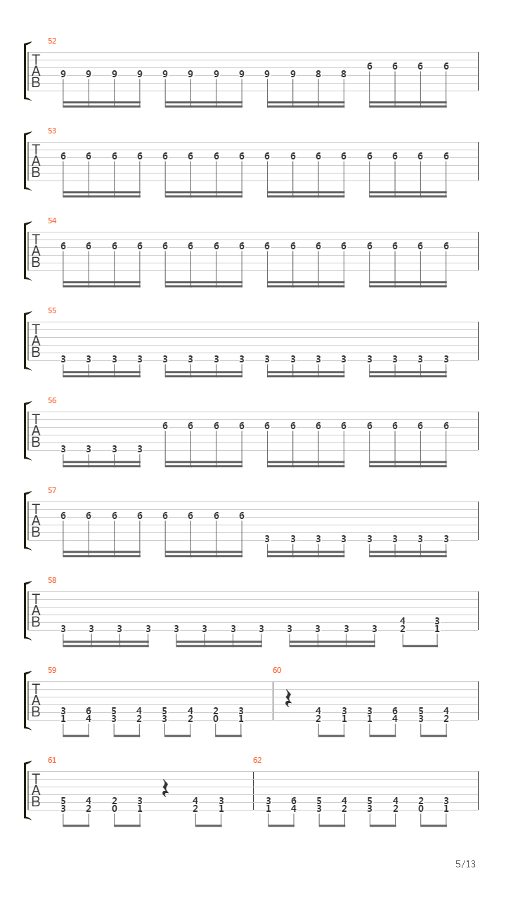 Pulses In Rhombus Forms吉他谱