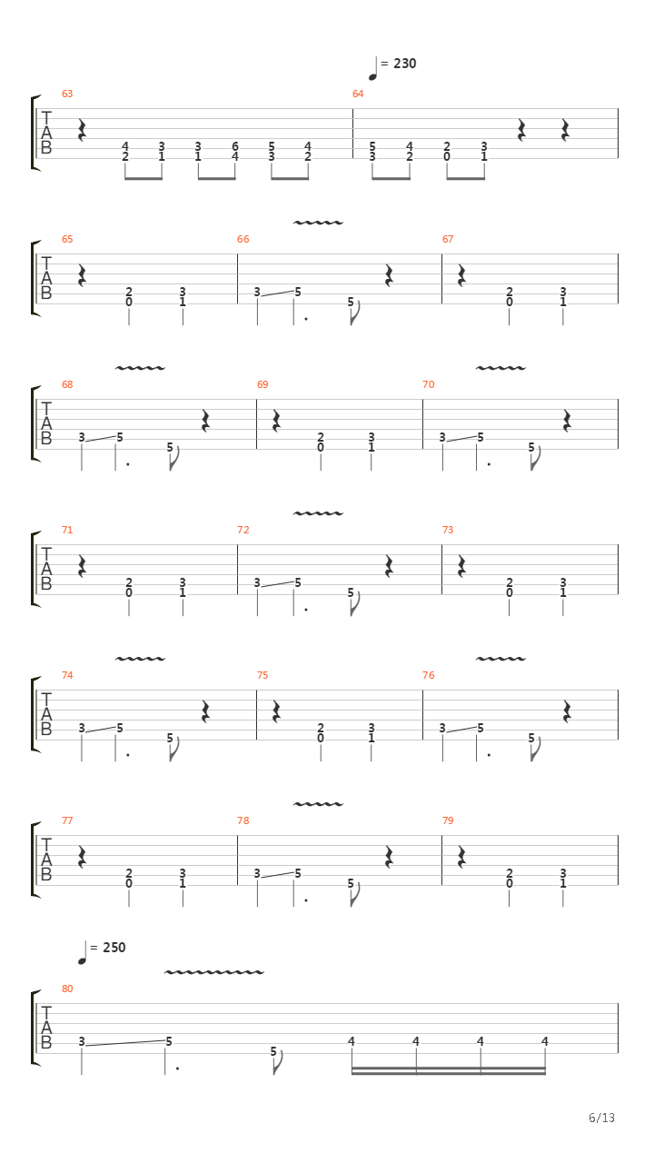 Pulses In Rhombus Forms吉他谱