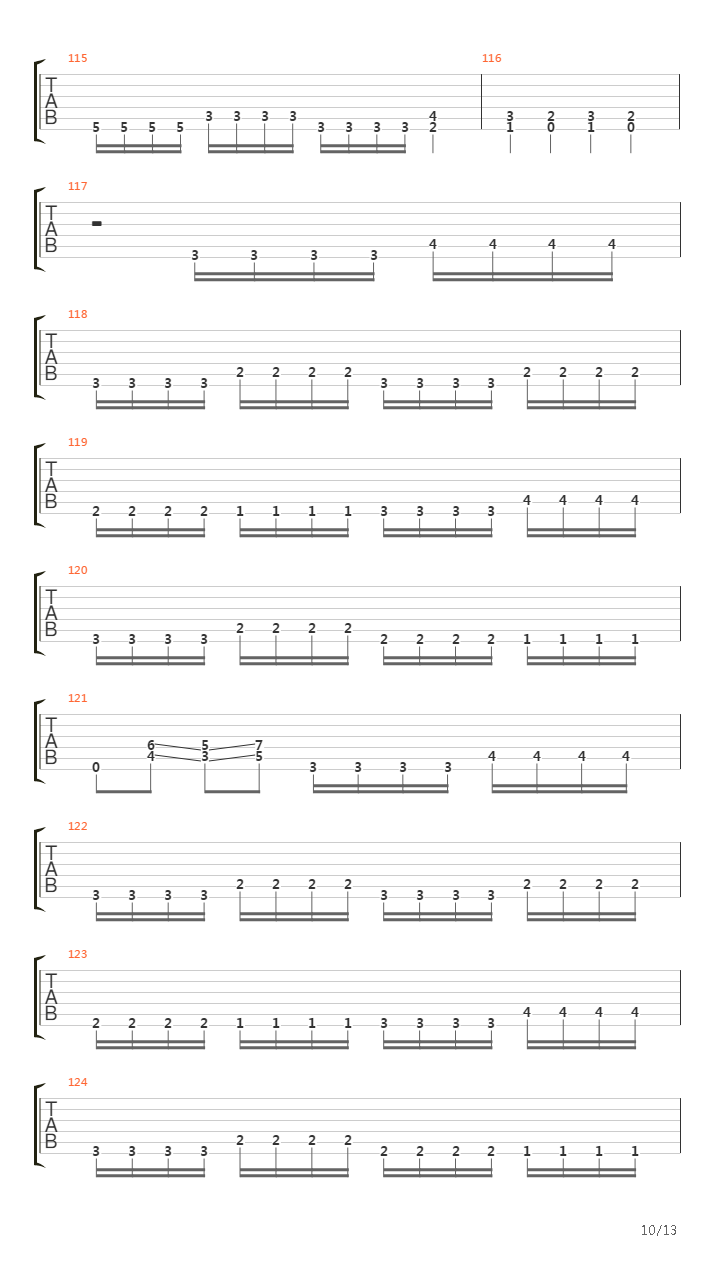 Pulses In Rhombus Forms吉他谱