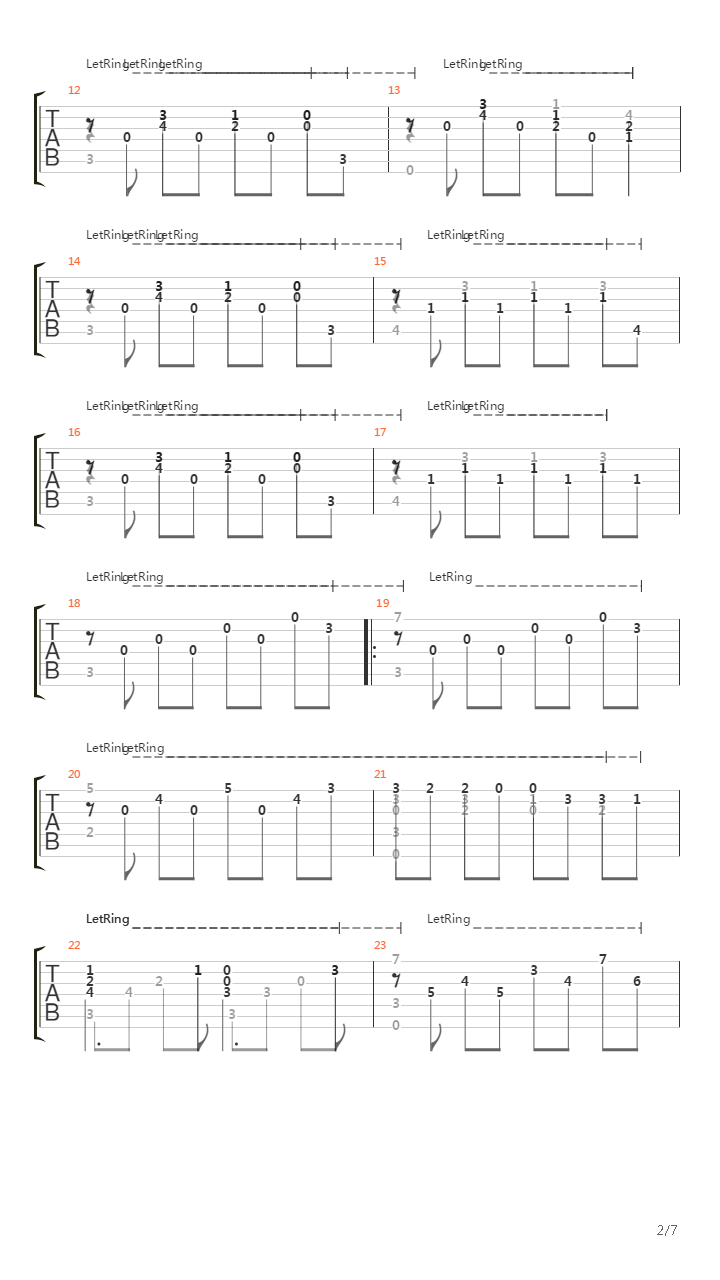 Mariana吉他谱