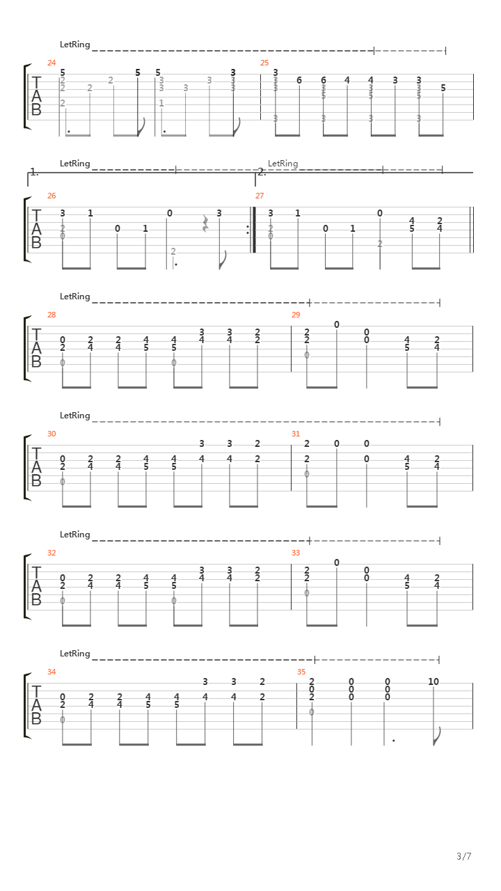 Mariana吉他谱