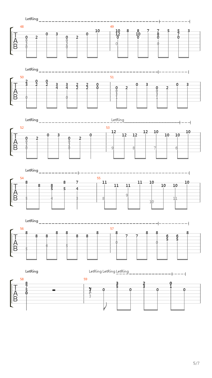 Mariana吉他谱