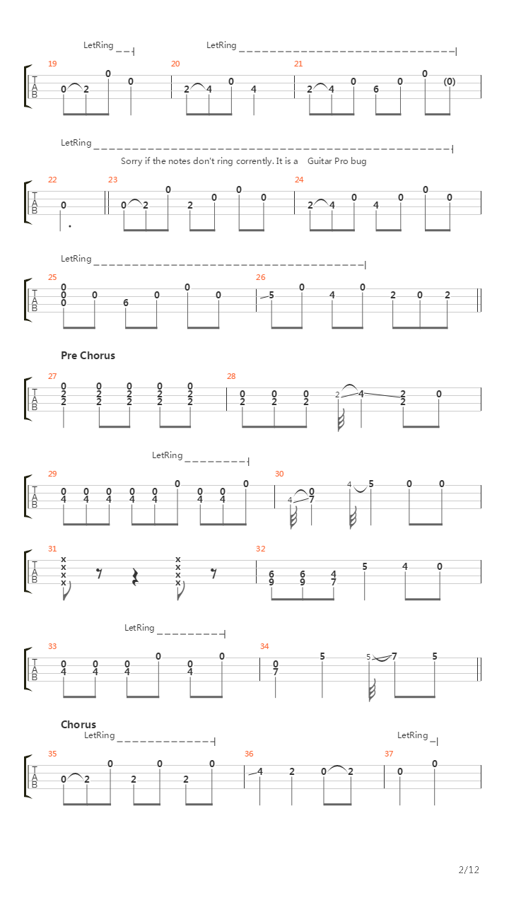 Fields And Fences吉他谱