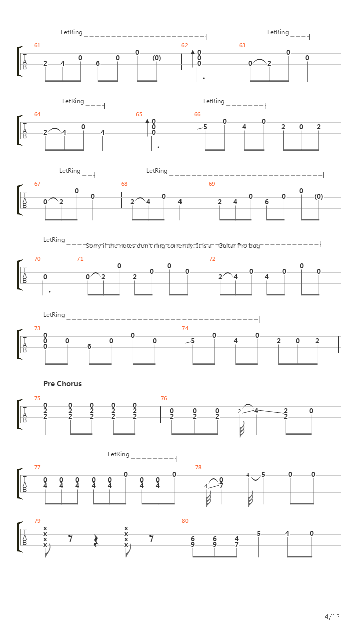 Fields And Fences吉他谱