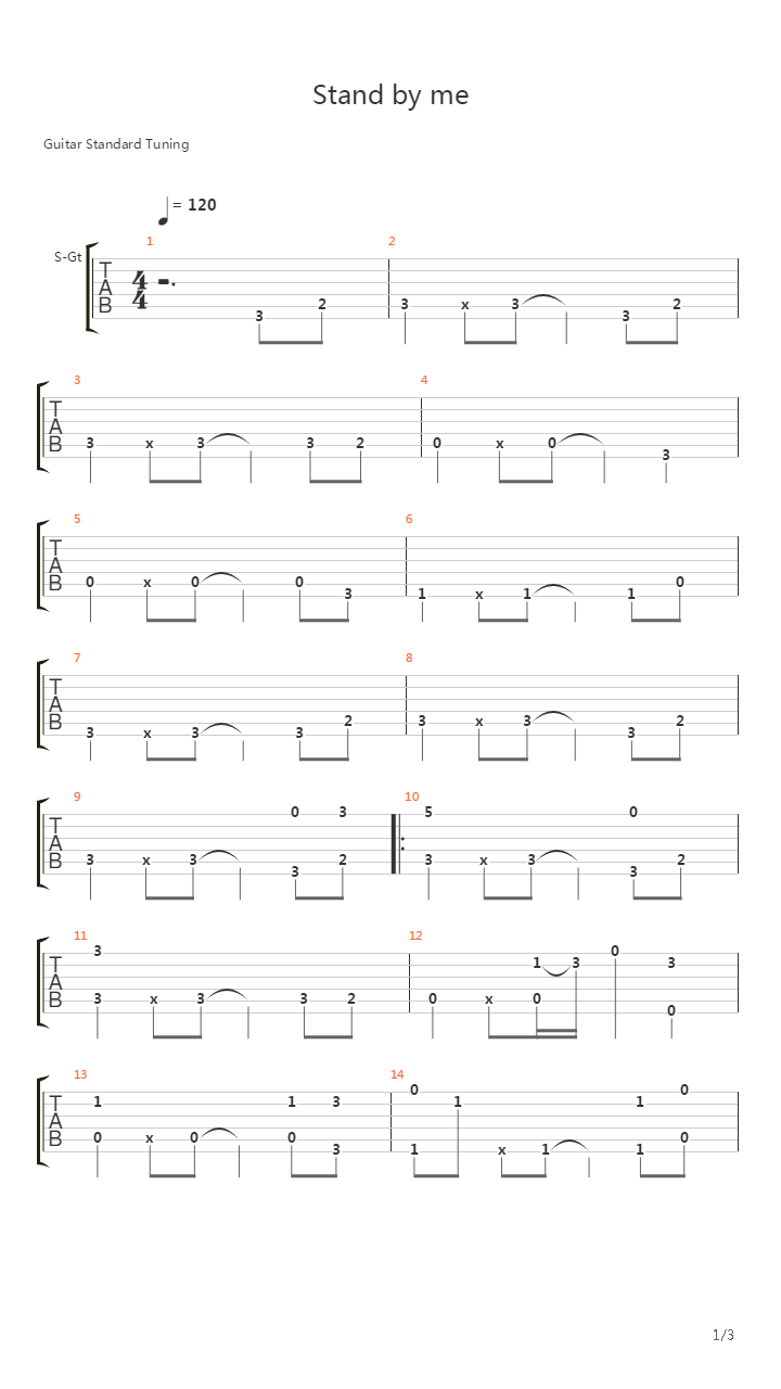 Stand By Me吉他谱
