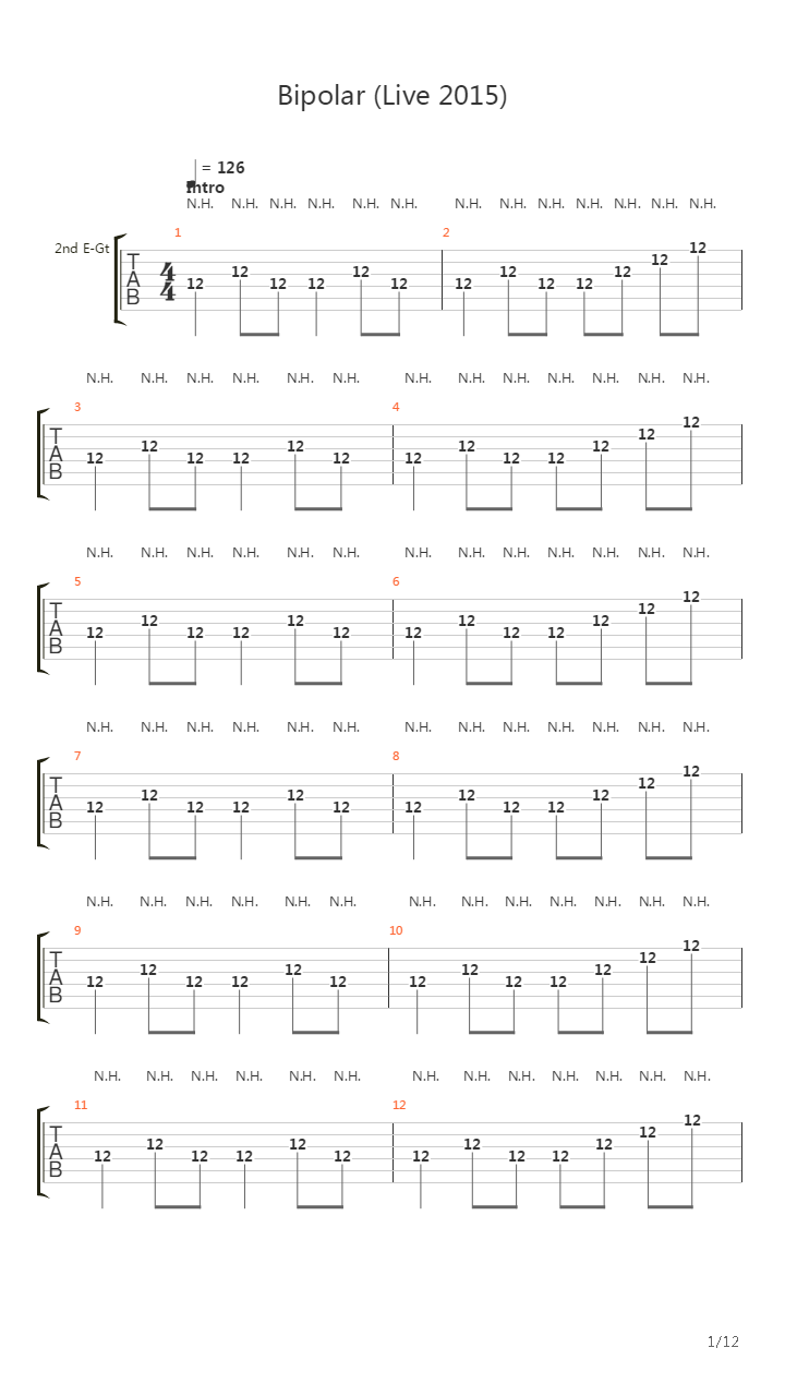 Bipolar吉他谱