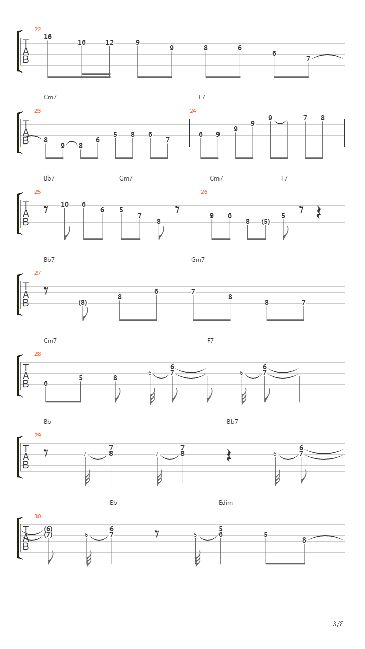 Blues Over Rhythm Changes吉他谱