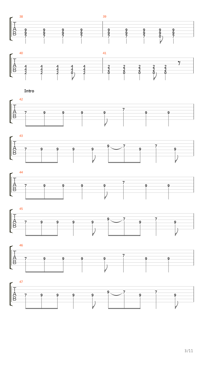 Lost吉他谱
