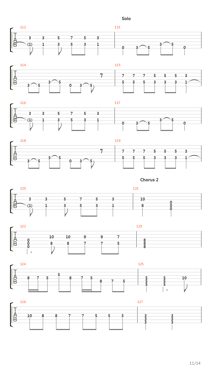 Three Gates吉他谱