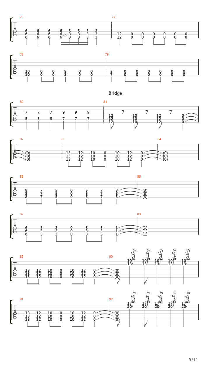 Three Gates吉他谱