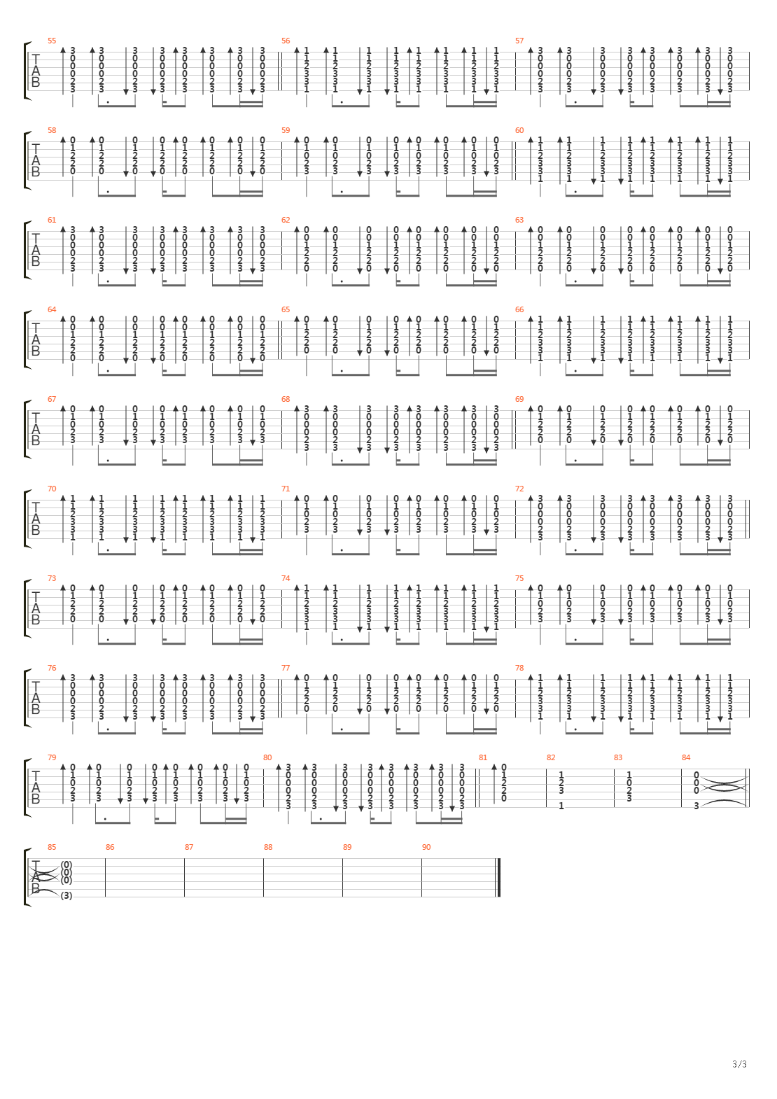 Numb吉他谱