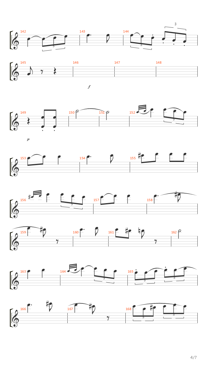 7Th Symphony - Allegretto吉他谱