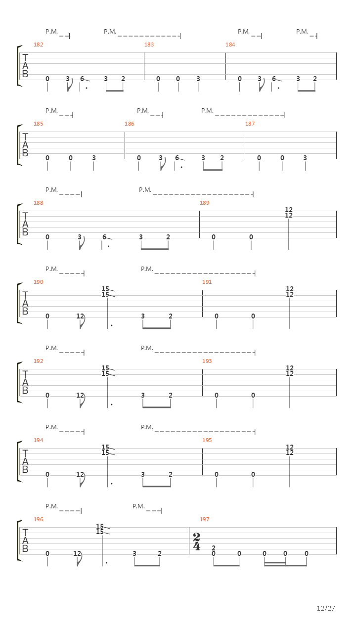 Invocation Of The Continual One吉他谱