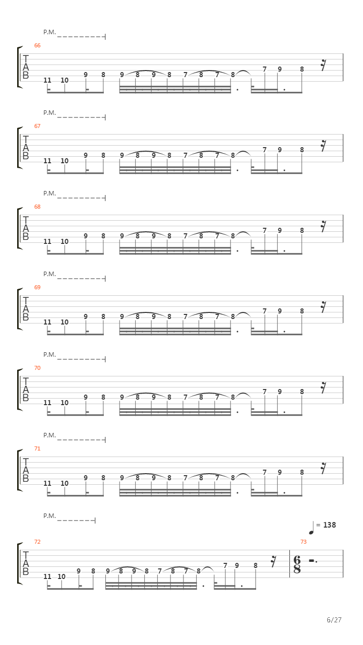 Invocation Of The Continual One吉他谱