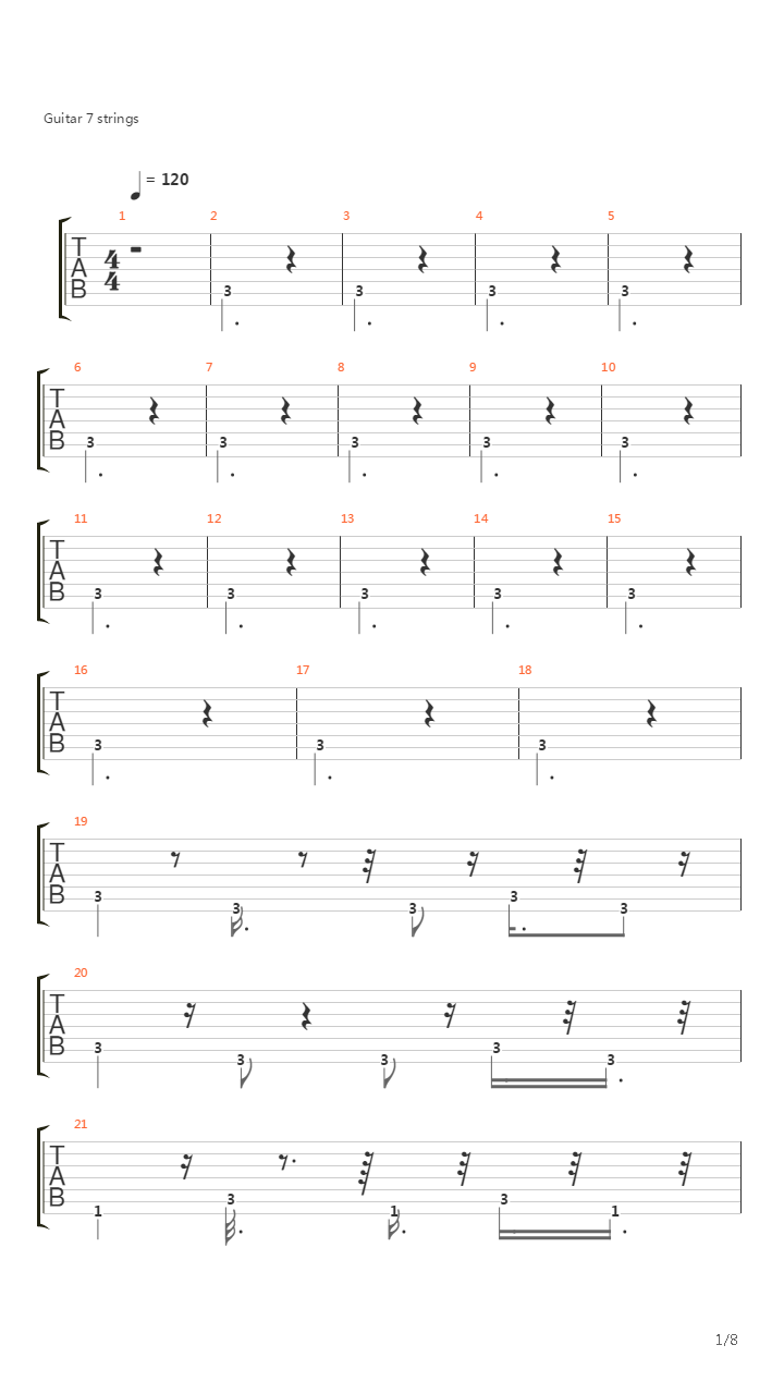 O Trem Das Sete吉他谱