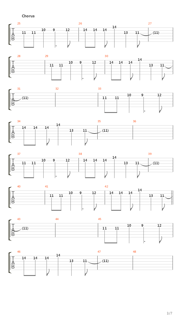 When The Sun Hits吉他谱