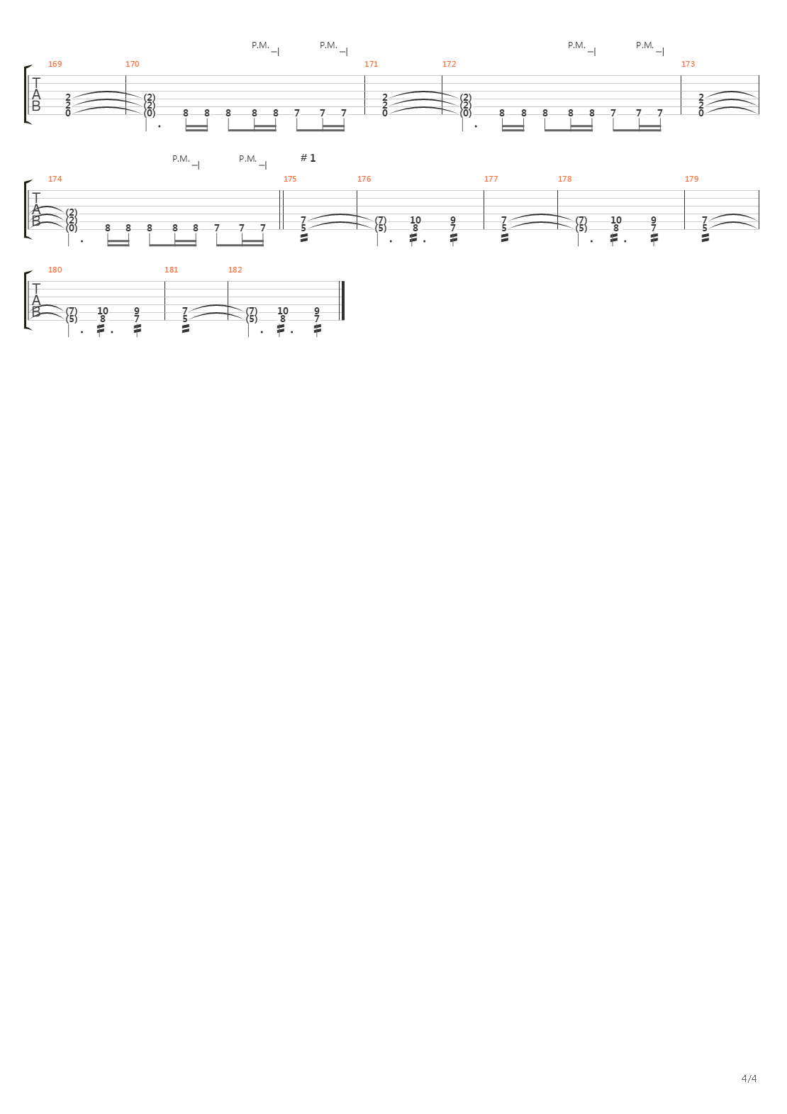 Scaling The Derry Wall吉他谱