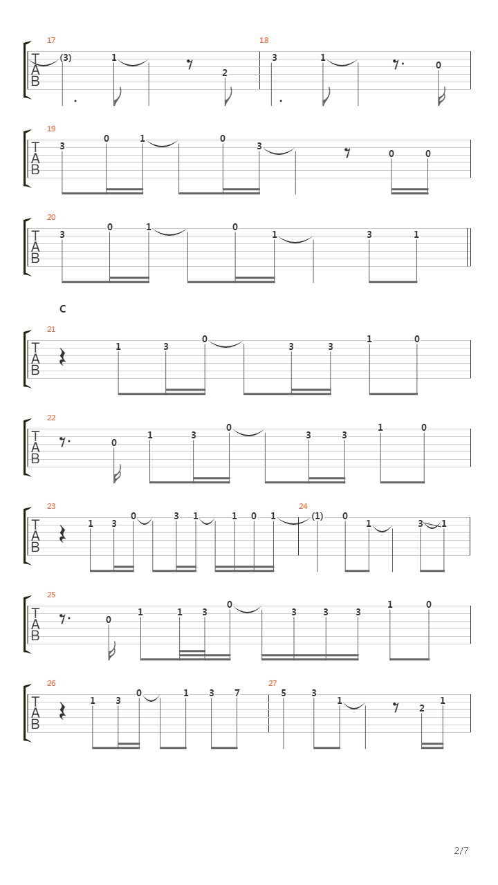 Tsuyogari吉他谱