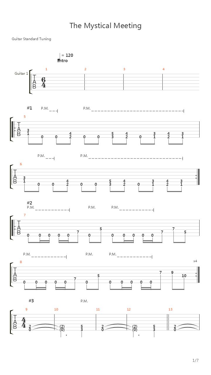 The Mystical Meeting吉他谱