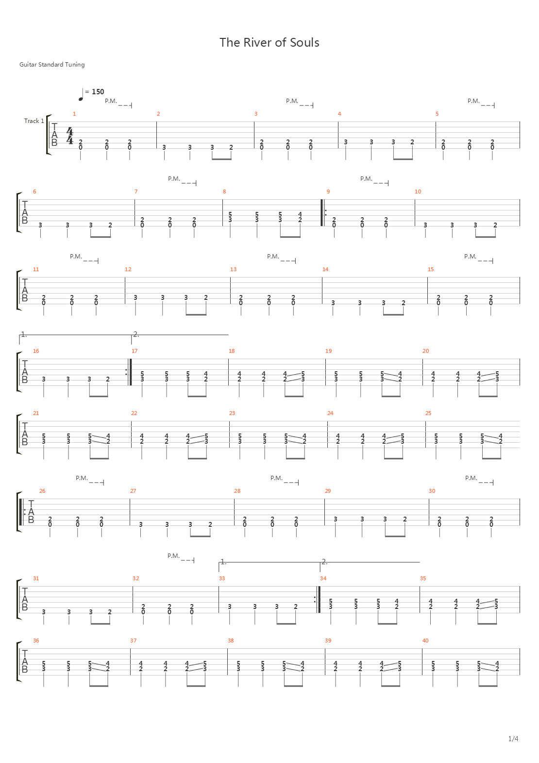 The River Of Souls吉他谱