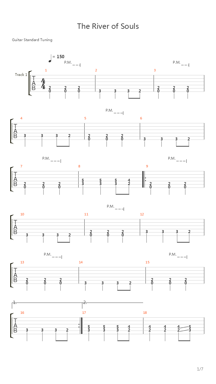 The River Of Souls吉他谱