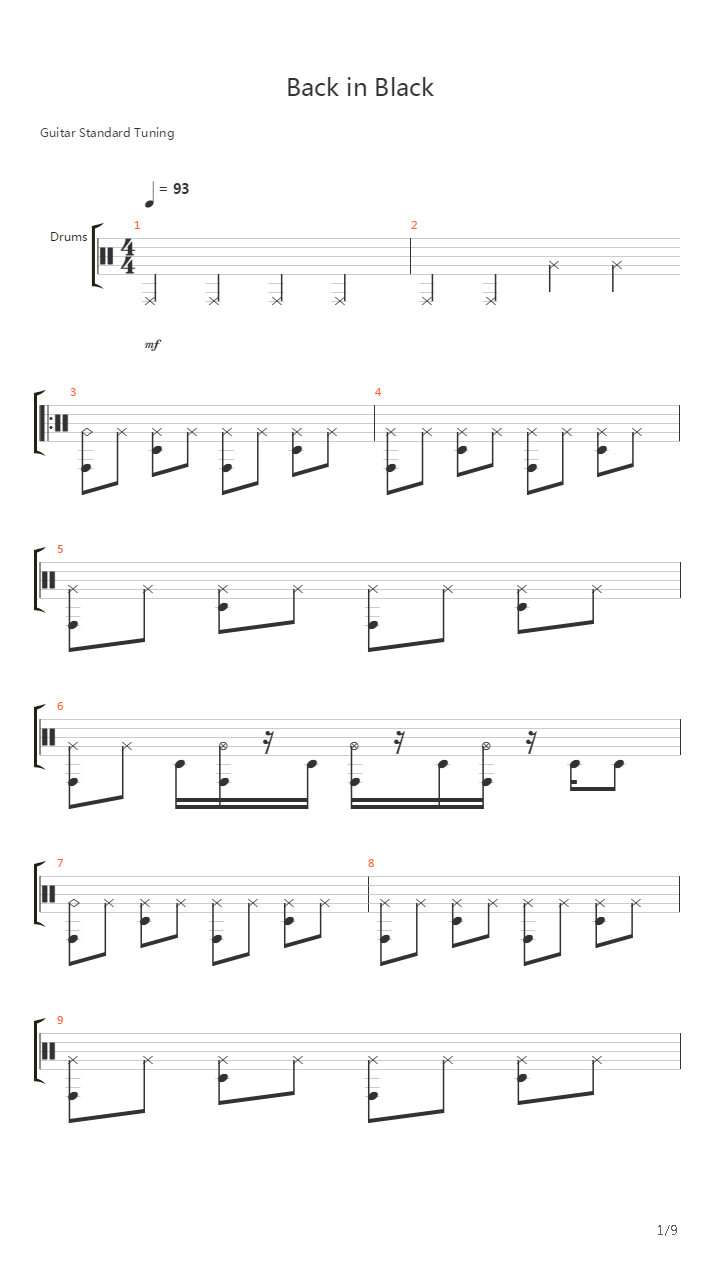 Back In Black (GP6)吉他谱