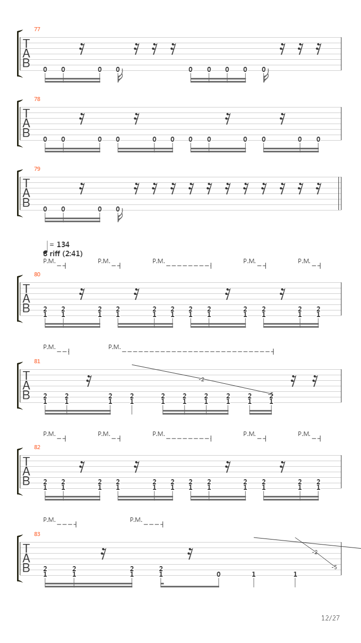 Facades吉他谱