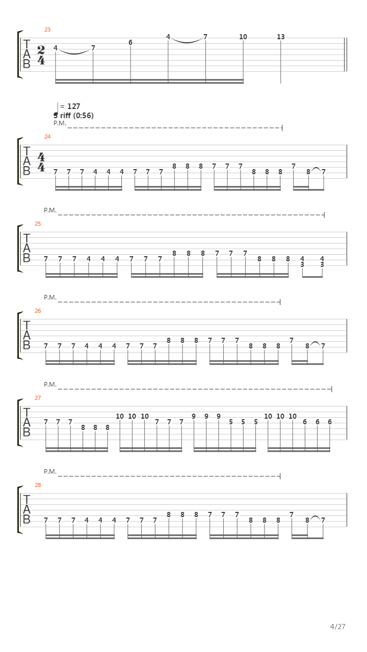 Facades吉他谱