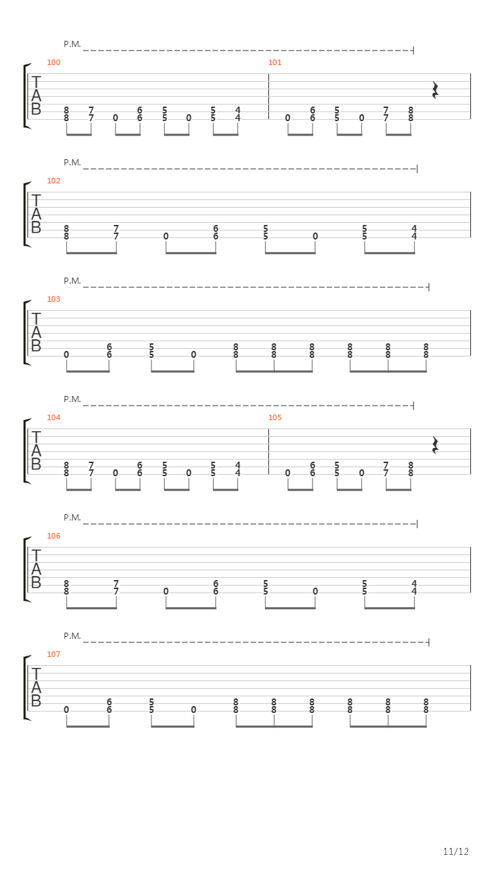 A Massacre in the North吉他谱