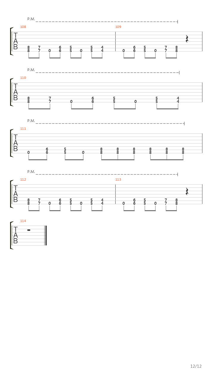 A Massacre in the North吉他谱