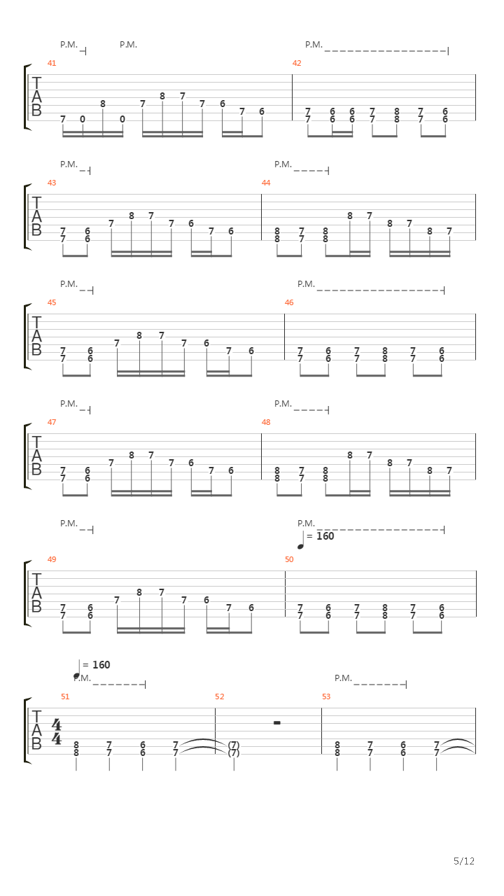 A Massacre in the North吉他谱