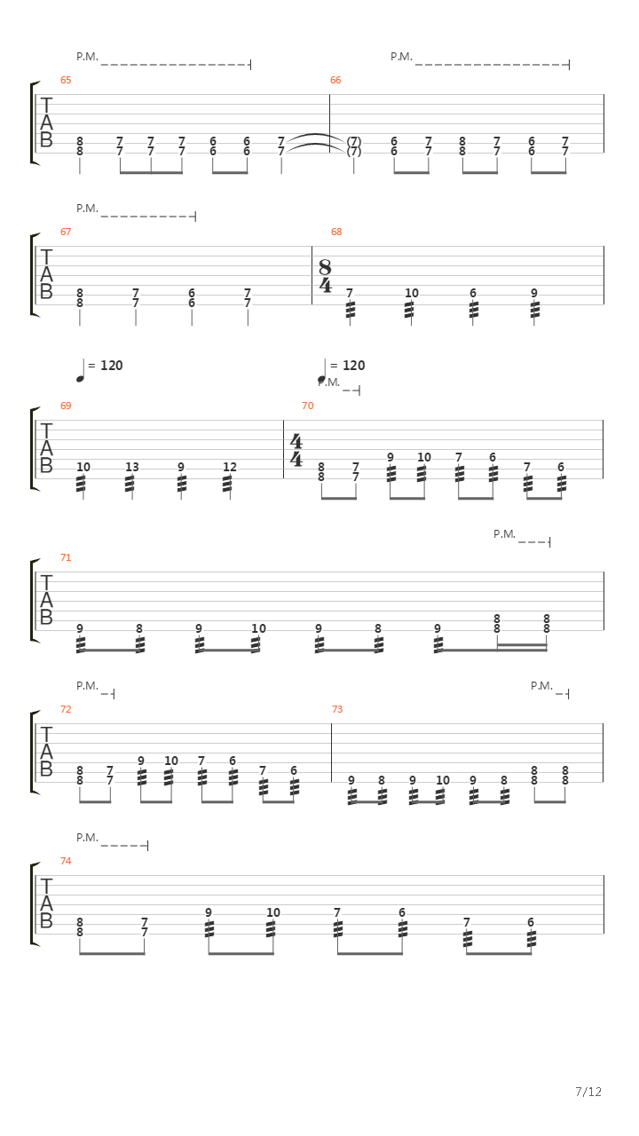 A Massacre in the North吉他谱