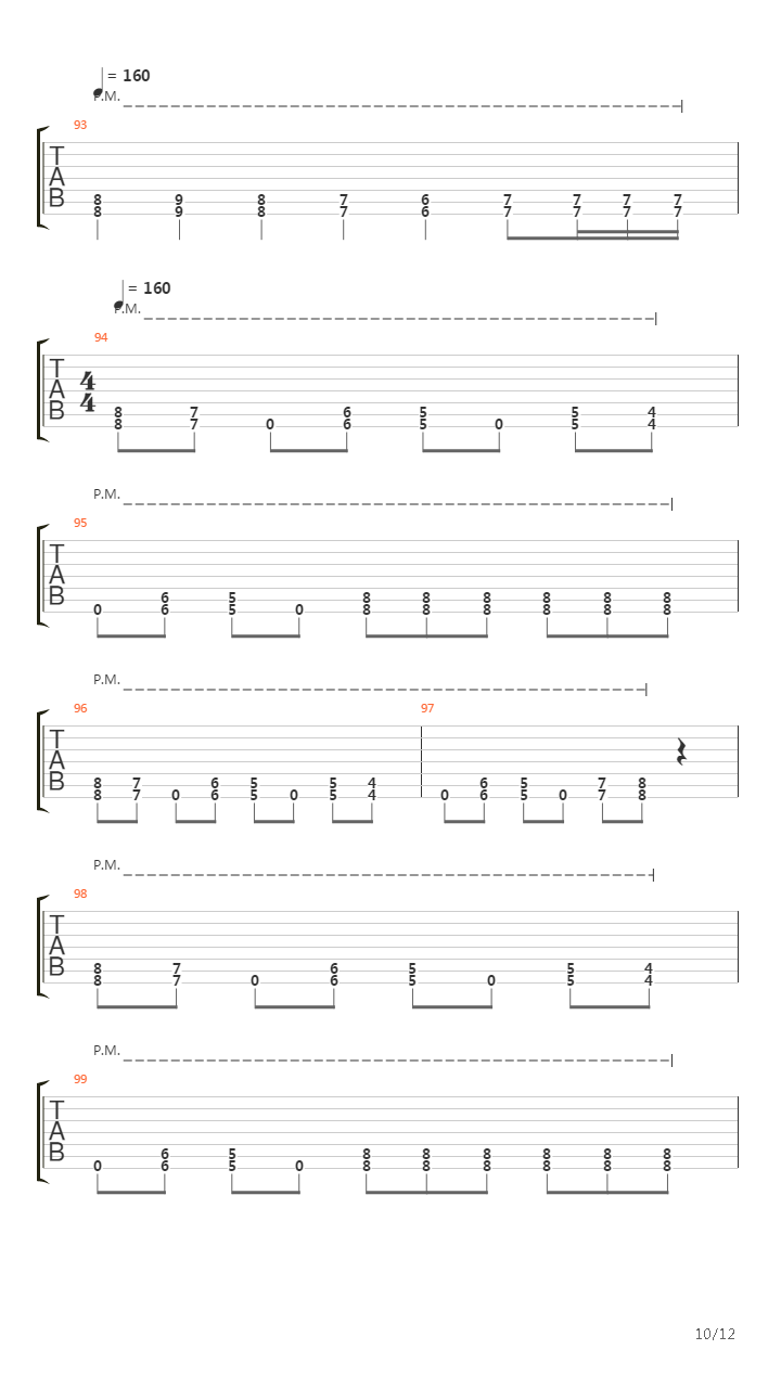 A Massacre in the North吉他谱