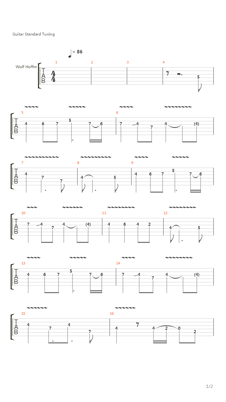 The Galley Outro Solo (not full)吉他谱