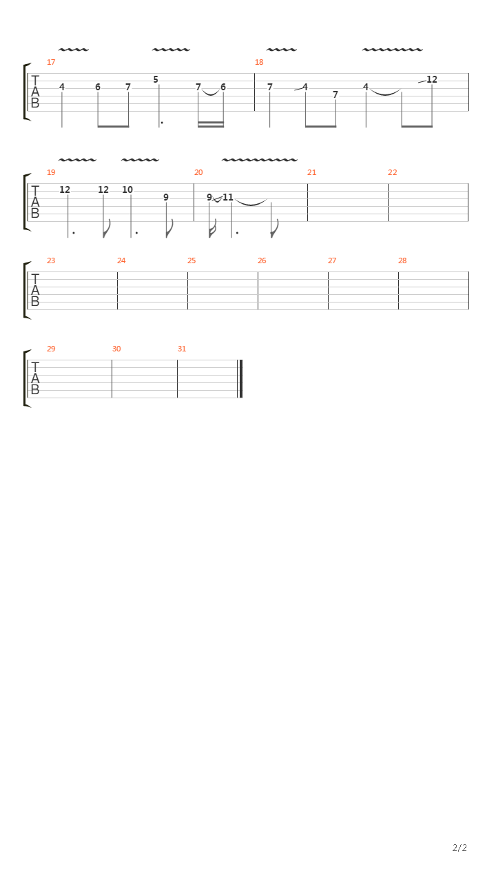 The Galley Outro Solo (not full)吉他谱