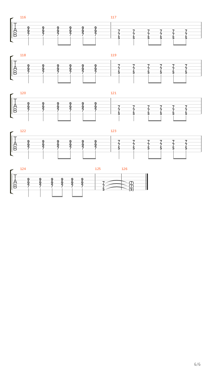 Territorio Dagger吉他谱