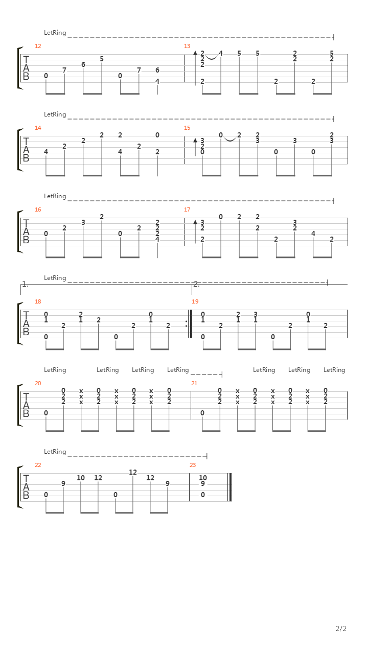 The Feather (Forrest Gump Theme) arr. by hofei吉他谱