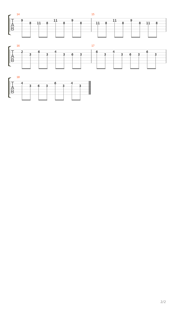 Detonate (Intro)吉他谱