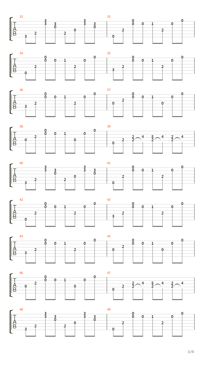 Without Warning吉他谱