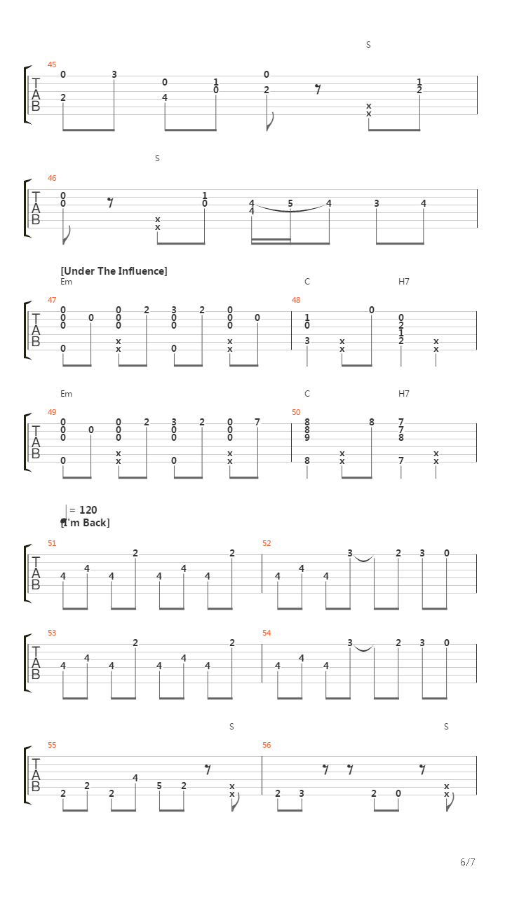 10 Songs (arr. by Kaminari)吉他谱