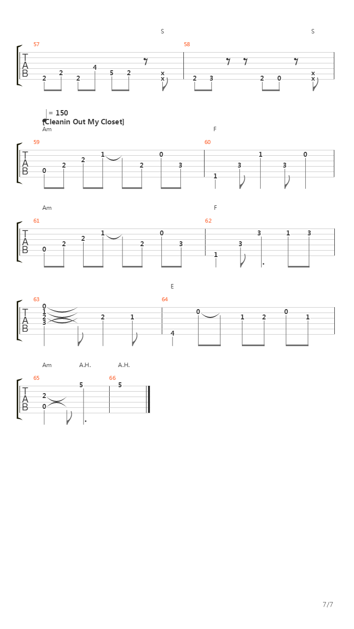 10 Songs (arr. by Kaminari)吉他谱