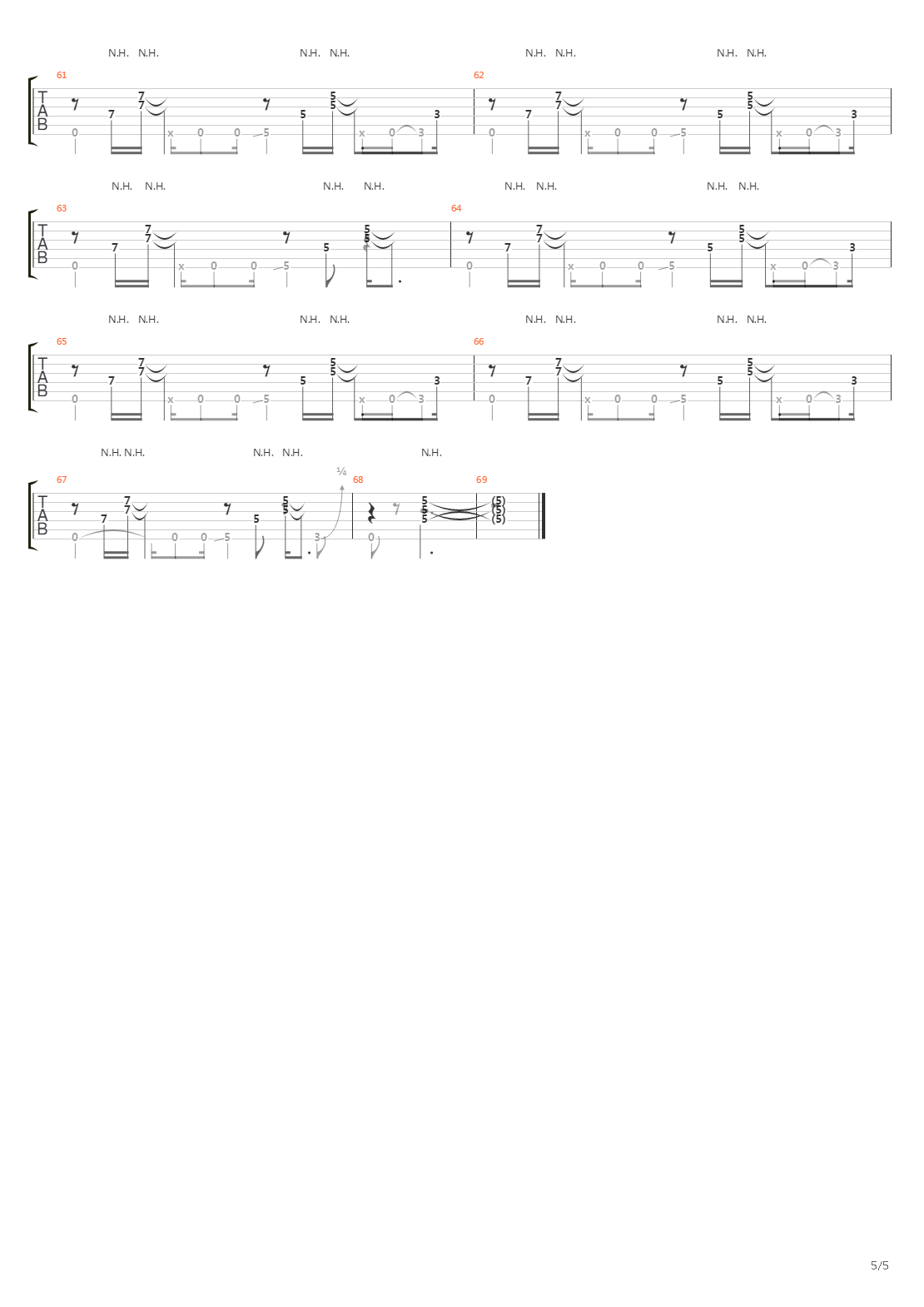 Through The Roof吉他谱