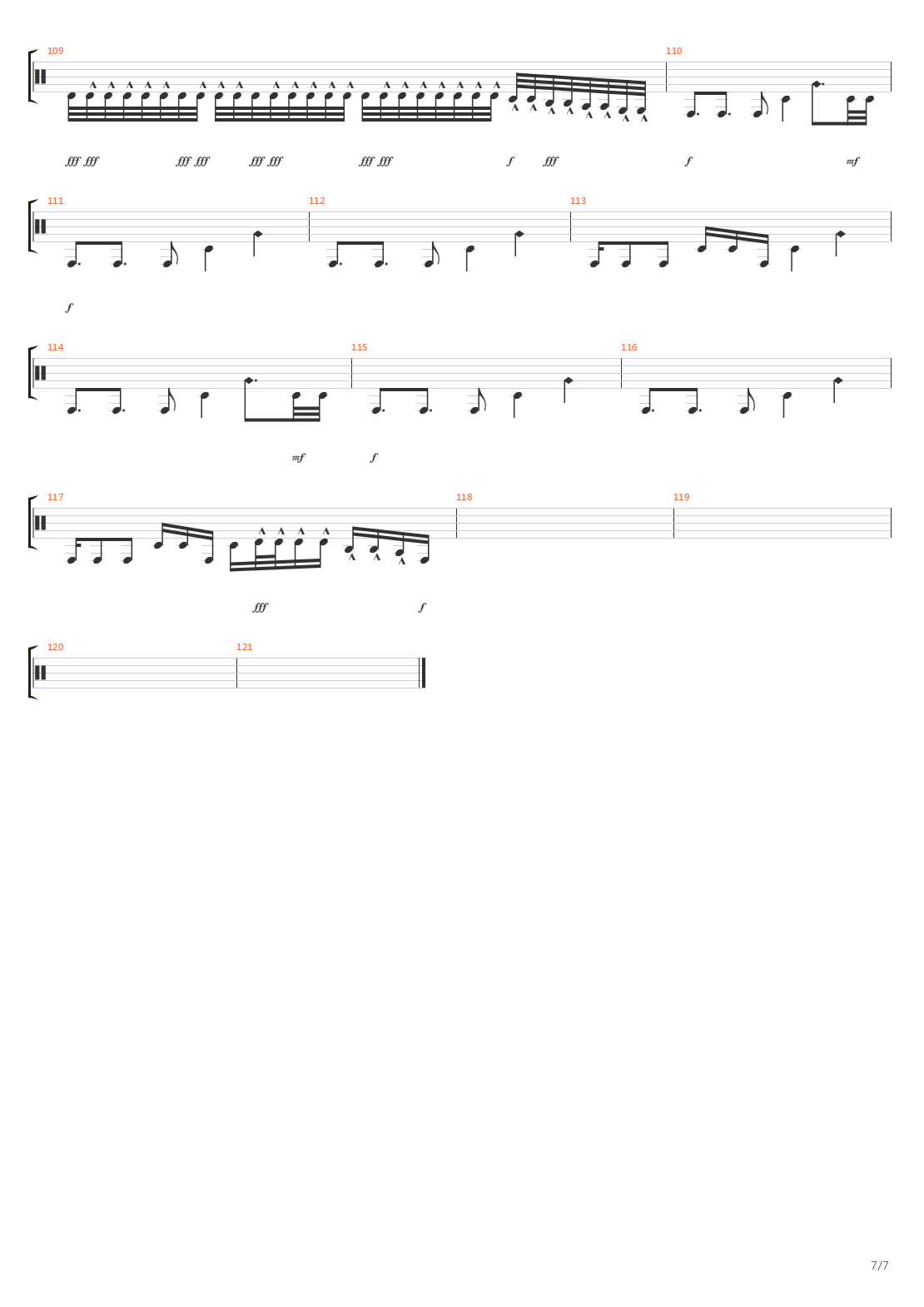 The Fall吉他谱