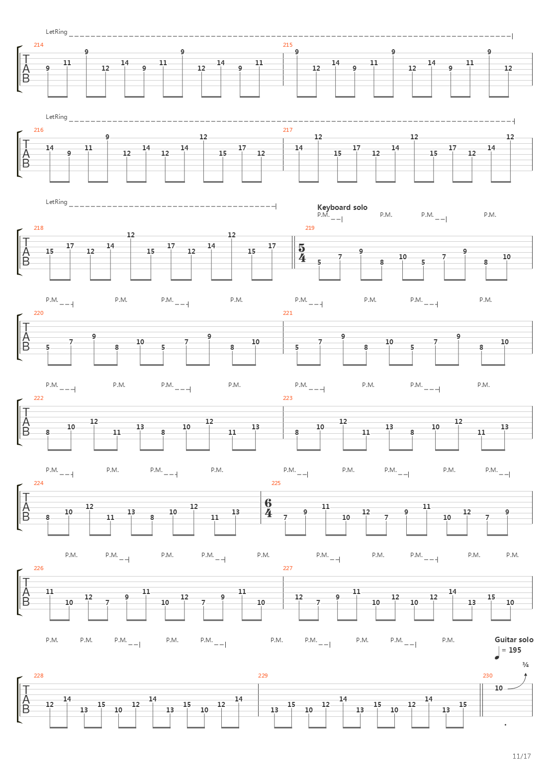 The Architect吉他谱