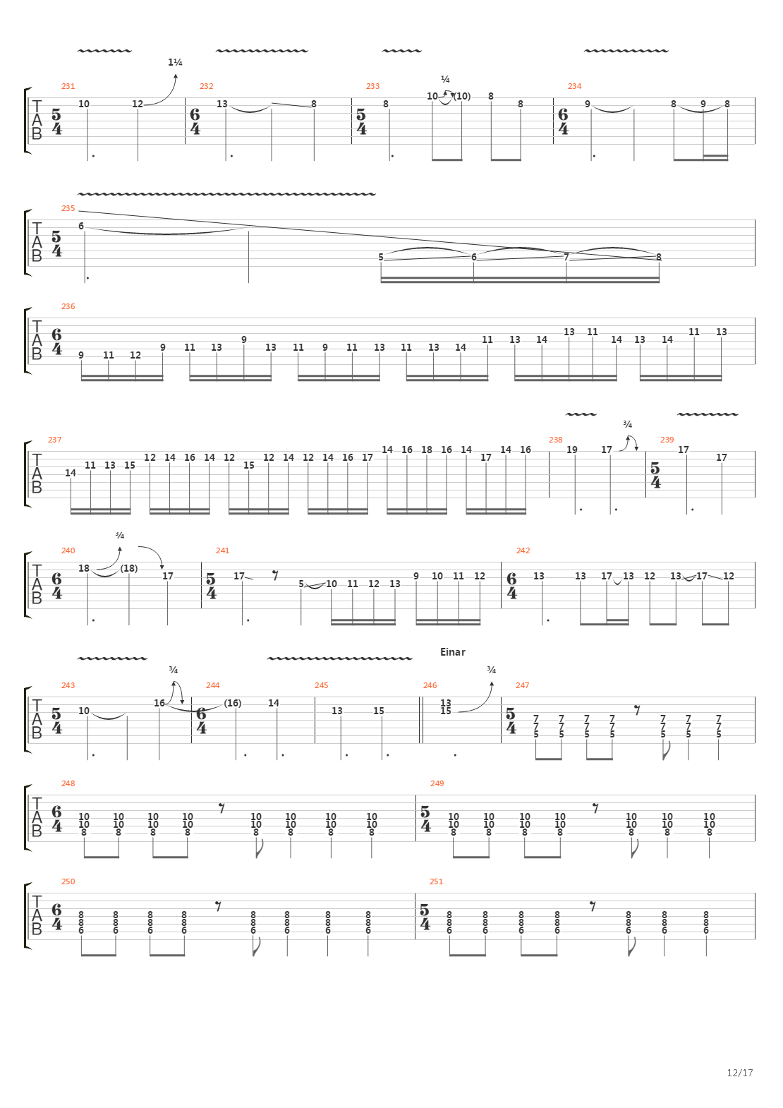 The Architect吉他谱