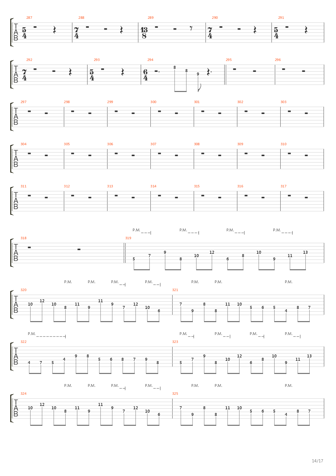 The Architect吉他谱