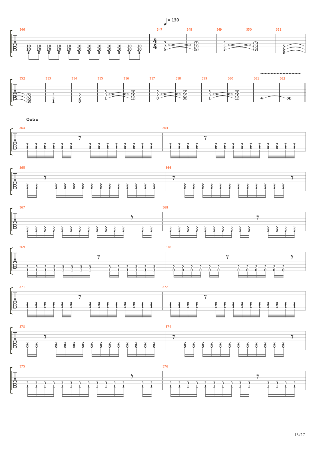 The Architect吉他谱