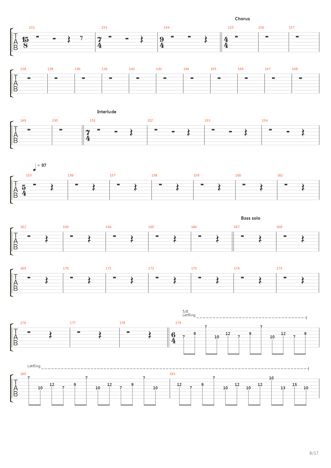 The Architect吉他谱