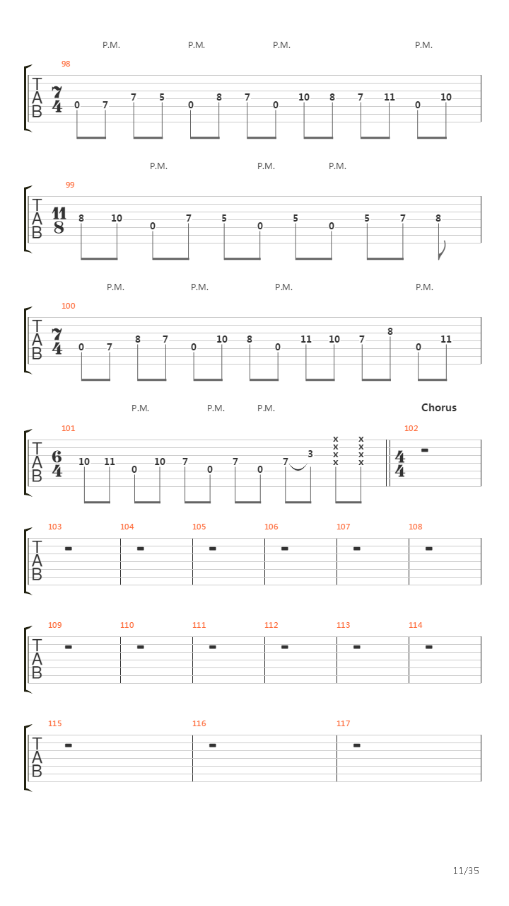 The Architect吉他谱