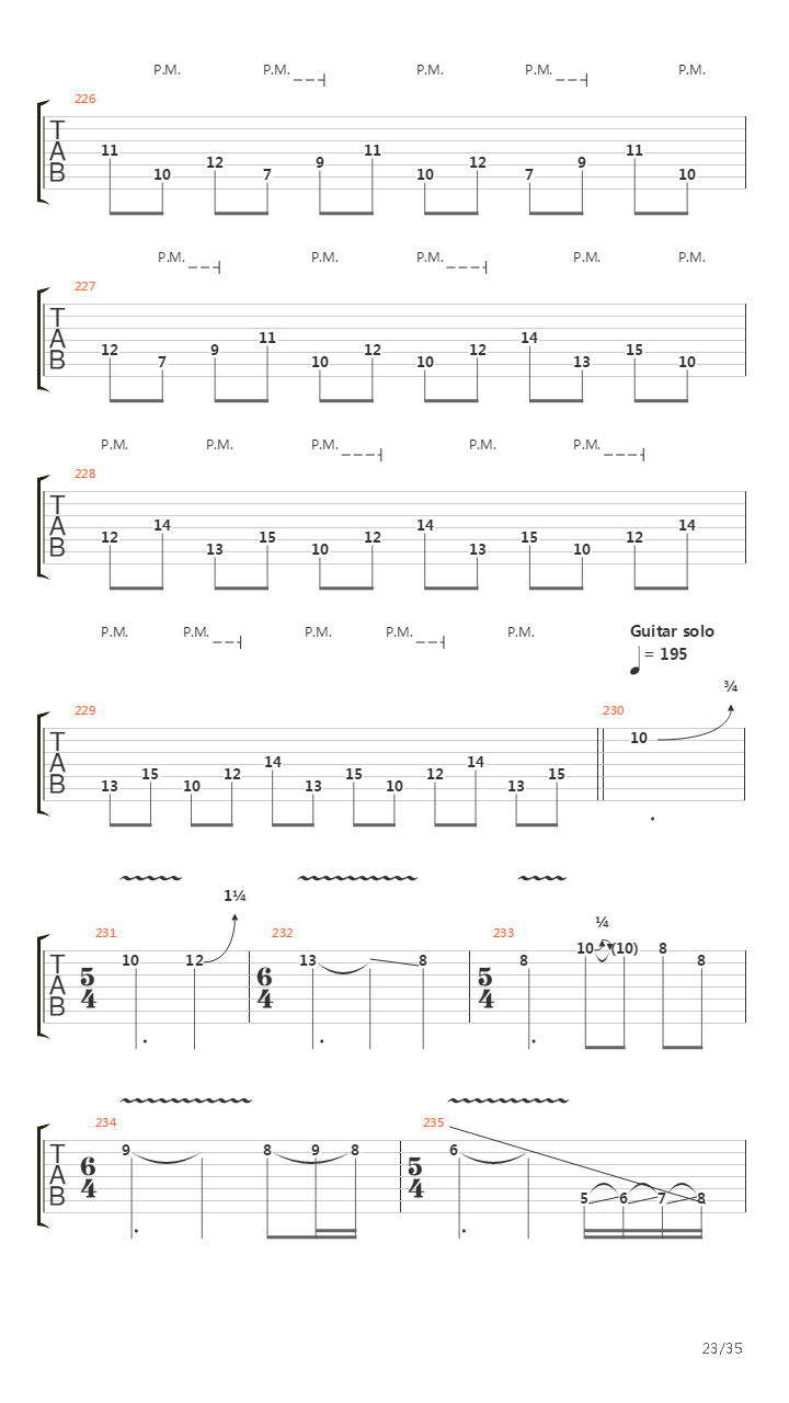 The Architect吉他谱